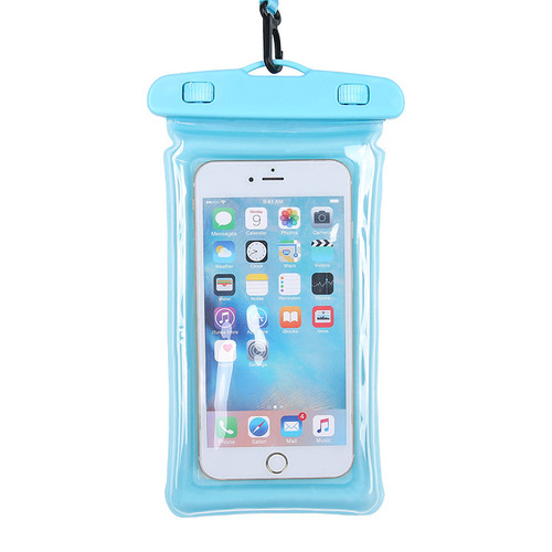 Rider's rain-proof mobile phone waterproof bag, swimming, bathing and rafting waterproof bag, touch screen air bag, enlarged and thickened, transparent
