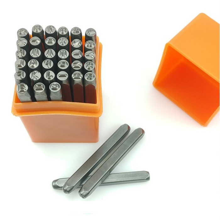 3mm爱心37件套字母钢印 字母+爱心符号 钢印 皮革钢冲 大写字母冲