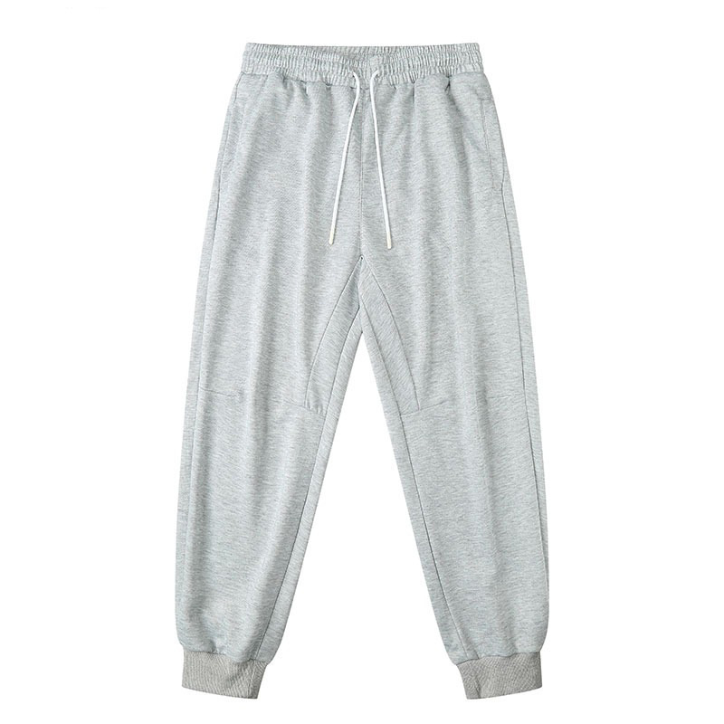Gray Sweatpants Men's Winter New Genderless Wide-Leg Pants American Heavyweight Loose Straight Sports Pants for Men