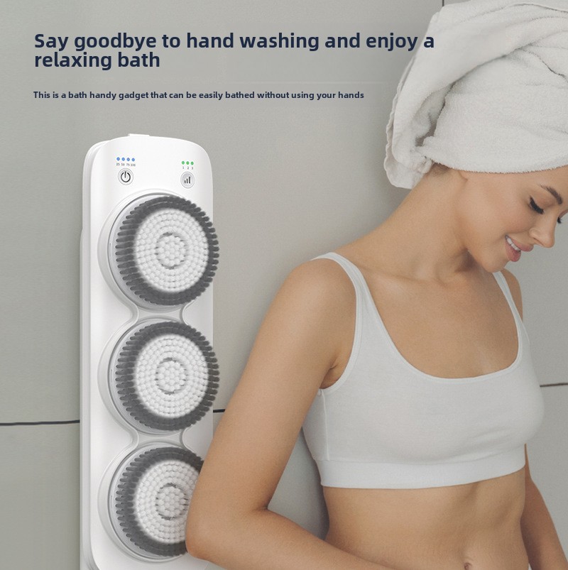 Full-automatic Back Rubbing Machine Household Wall-mounted Bathroom Bathroom Waterproof Electric Bathing Machine Back Rubbing Brush Rubbing Brush