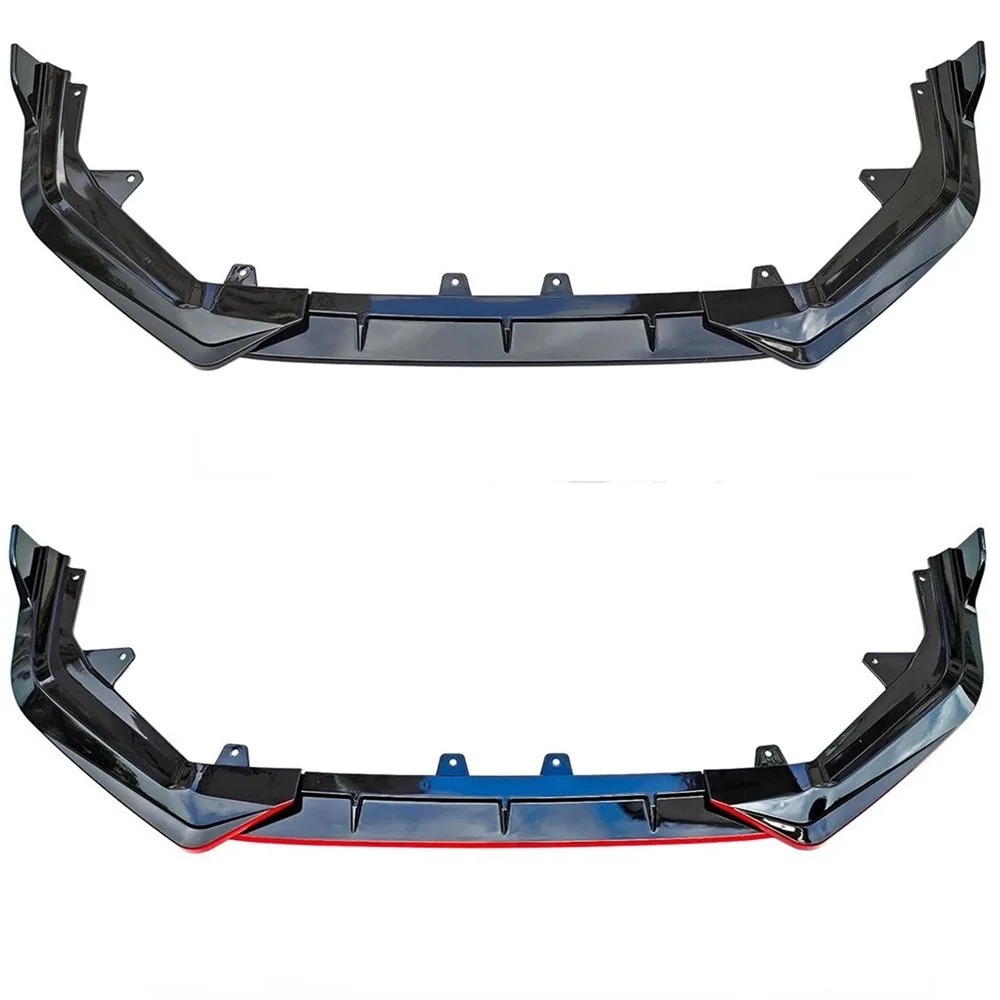 Suitable for 2022+ Honda Civic 11Th Generation Sedan Front Spoiler, Three-Section Perforated Type, Front Lip, Dedicated for Modification
