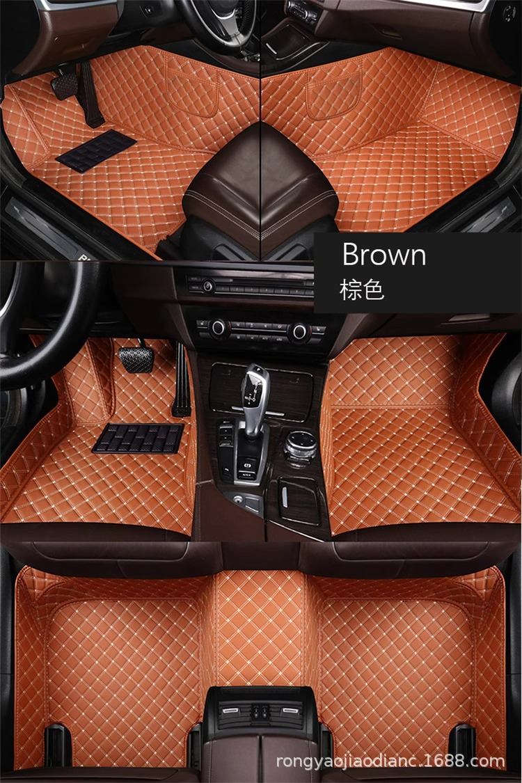 Car Accessories, Special Car-Specific Leather Floor Mats, Manufacturer Wholesale, Universal New Model, Full Surround, Double-Layered