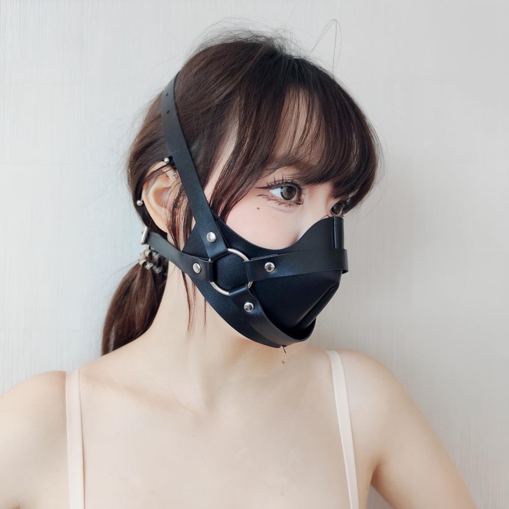 Nueva máscara sexy femenina, juguetes sexuales de cuero, accesorios, sala de sexo para adultos de moda, máscara sm divertida al por mayor