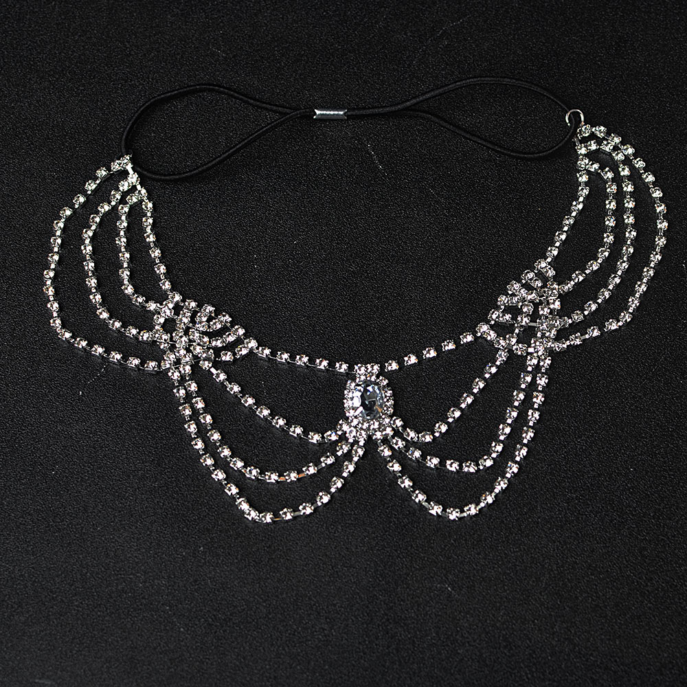 Women's Rhinestone Body Chain Elastic Multi-layered Fashion Jewelry_voghion.com