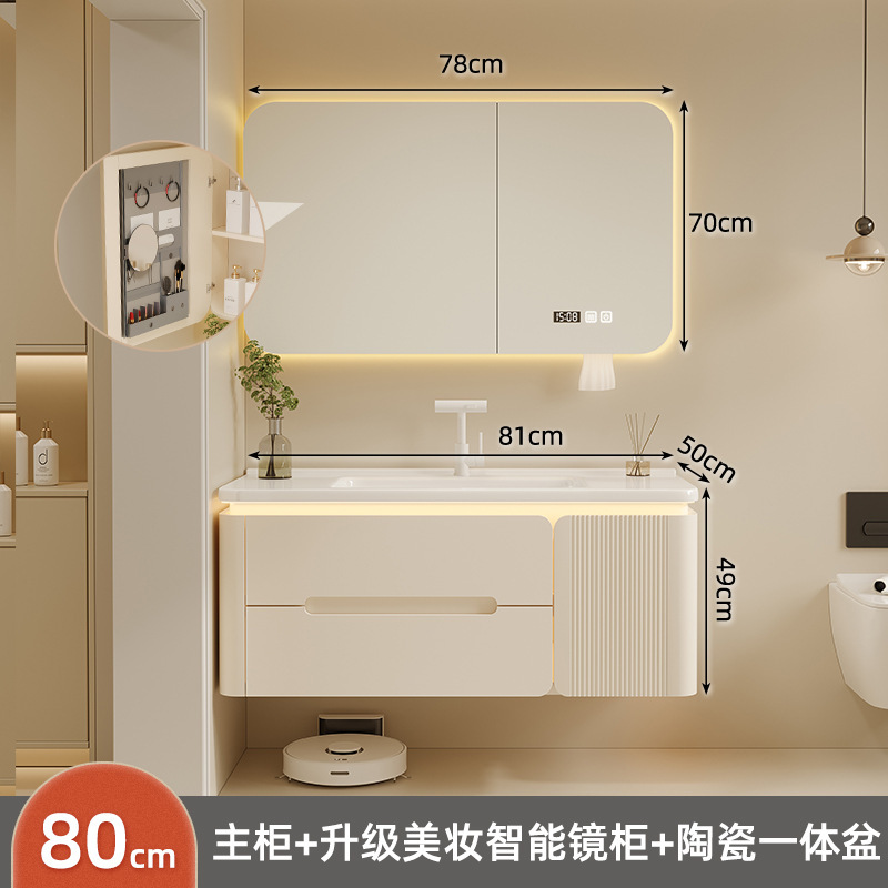 Baños personalizados de roble gabinete de baño gabinete de baño nuevo cerámica en una bañera lavabo facial