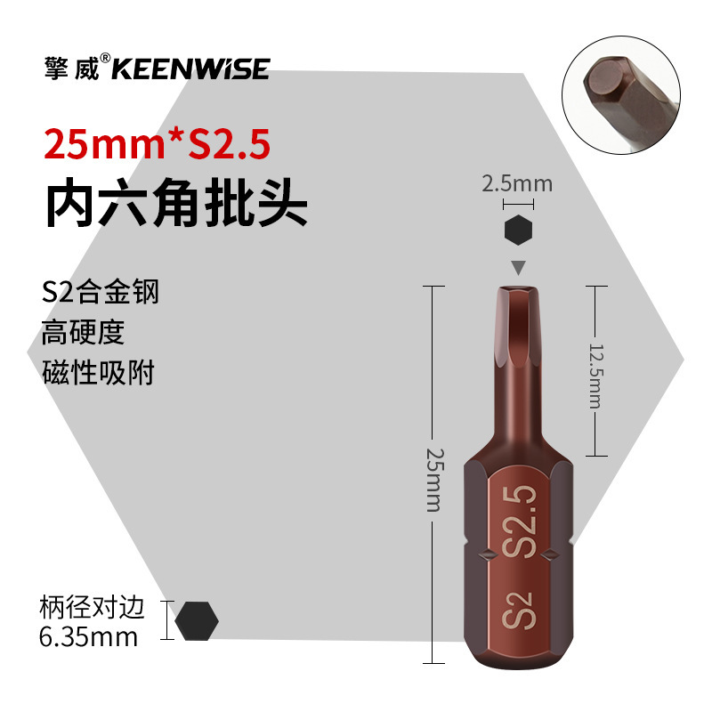 十字短批头套装超短内六角披头一字梅花带孔三角五星U型四方25mm|undefined