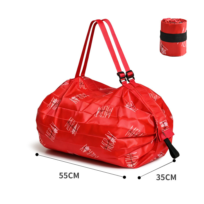 Bolso de compras plegable bolsa de viaje portátil engrosada bolsa de compras grande supermercado protección del medio ambiente bolsa de compras al por mayor image 32