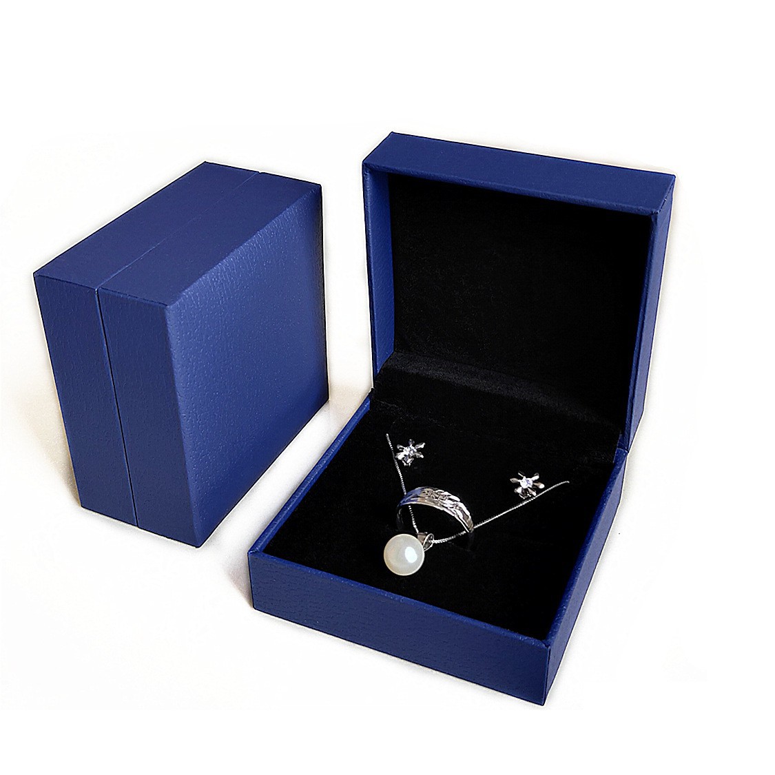 批发耳钉耳环饰品盒戒指盒三件套首饰盒珠宝礼品包装盒项链盒子