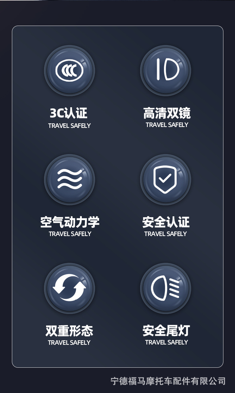 Foreign trade cross-border Bluetooth helmet, full-face helmet for electric motorcycle riding, dual lenses, waterproof, anti-fog, with smart light strip