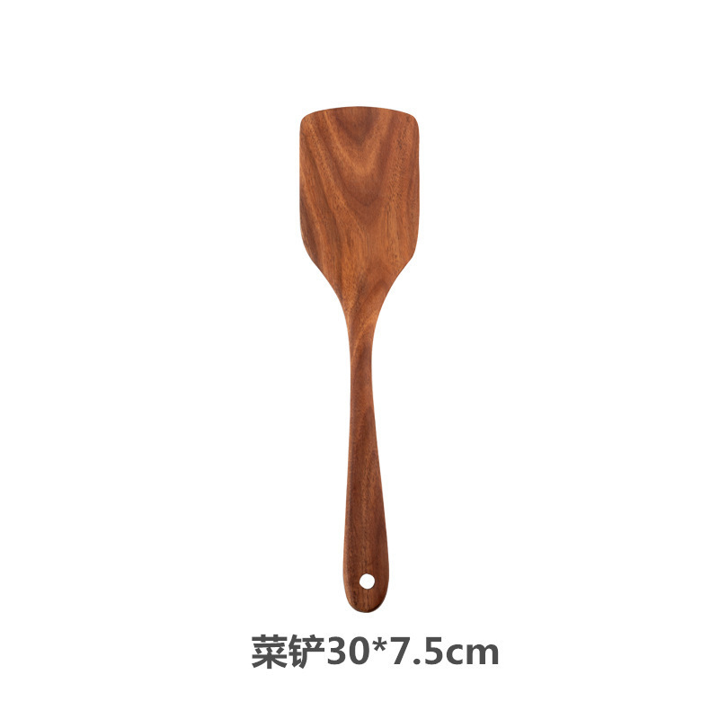 家庭用アカシアの木の調理器具セットのグレープフルーツの長い柄のスプーンの木製のスプーンは鍋のシャベルの卸売りにくっつかないです。|undefined