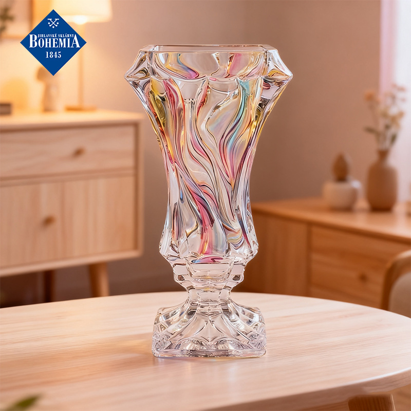 Checo importación BOHEMIA fantasía de cristal jarrón de cristal de flores de alta calidad decorativo creativo para el hogar regalos