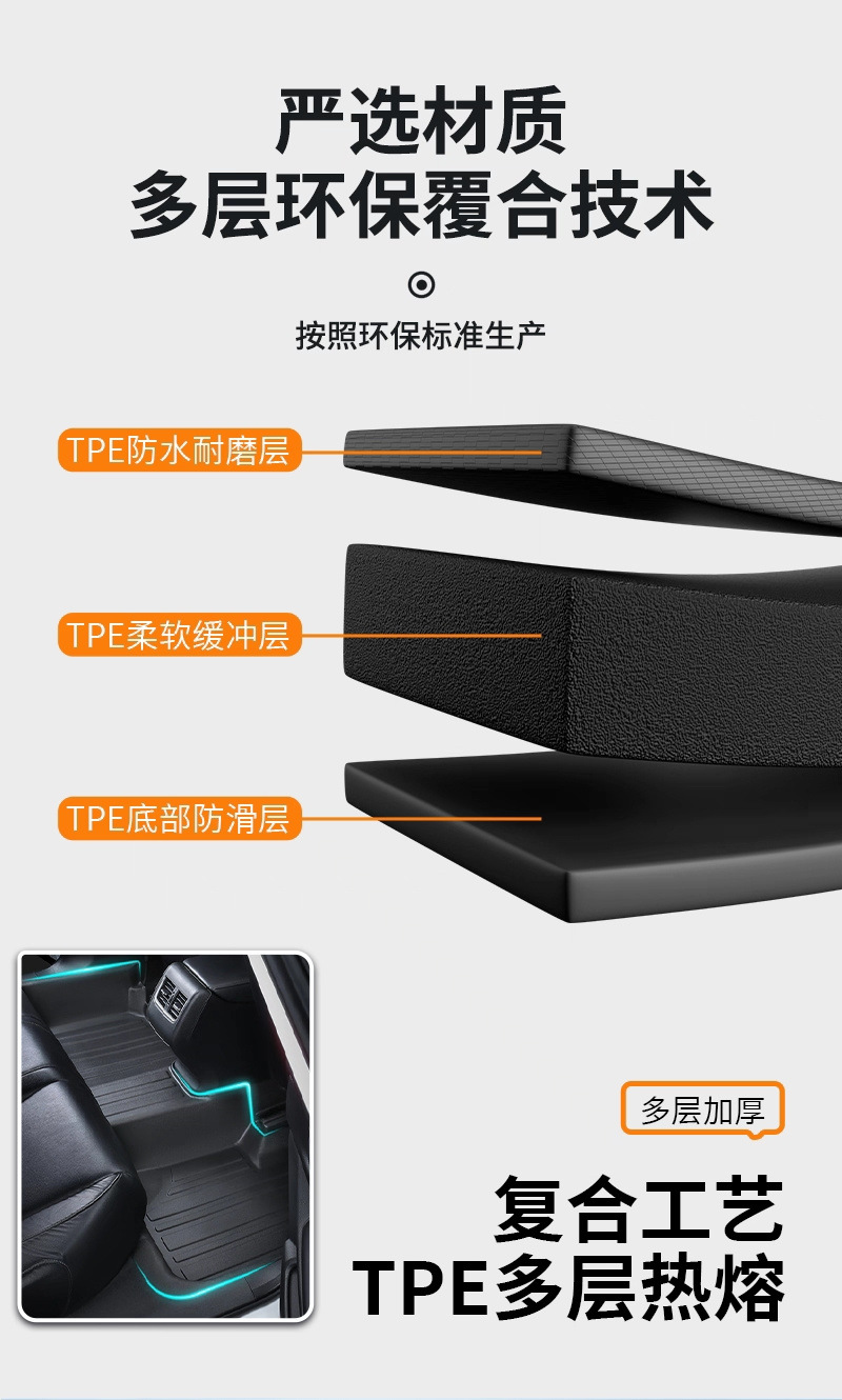 Volkswagen Lavida floor mats, new XR Qihang PLUS, new and old models, full coverage, original factory-specific TPE car floor mats