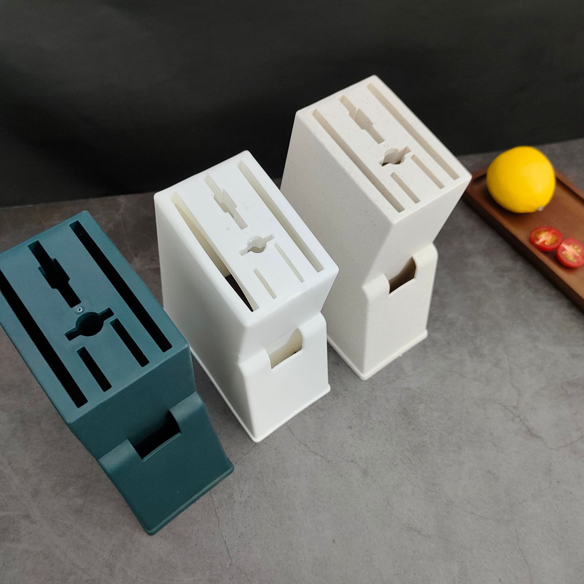 플라스틱 칼 홀더 다기능 스토리지 랙 칼 홀더 조리대 칼 홀더 가정용 주방 용품 보관