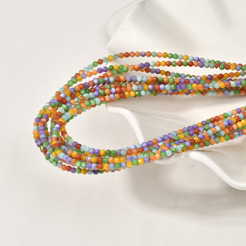 14g Weight Beads Jewelry Making Type DIY Jewelry Accessories Classification 1 Piece Quantity Shell Material Round Pattern Polishing New Product Design Vacation, Simple Style Style 1 Piece Shell Round DIY Jewelry Accessories Beads 2