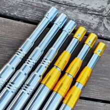 厂家批发钓鱼配件不锈钢抄网杆 2.1米3米伸缩鱼叉杆渔具抄网杆