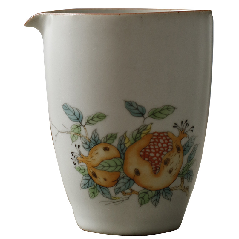 Antiguo Luna Blanco Ru horno vintage caqui cerámica Kung Fu japonés juego de té Té nutritivo mar uniforme taza Gongdao taza cubierta tazón Luna