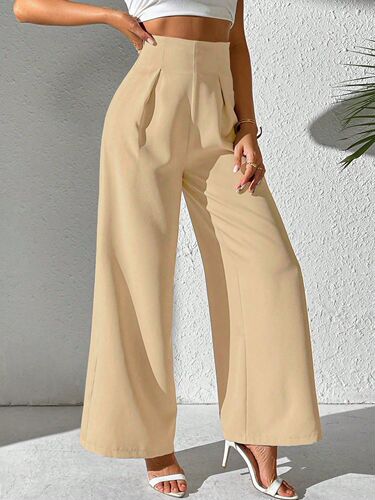 Stylish Spring Elegant Women's Chiffon Collage Pants, Slim High-Waist Casual Pants, Factory Wholesale