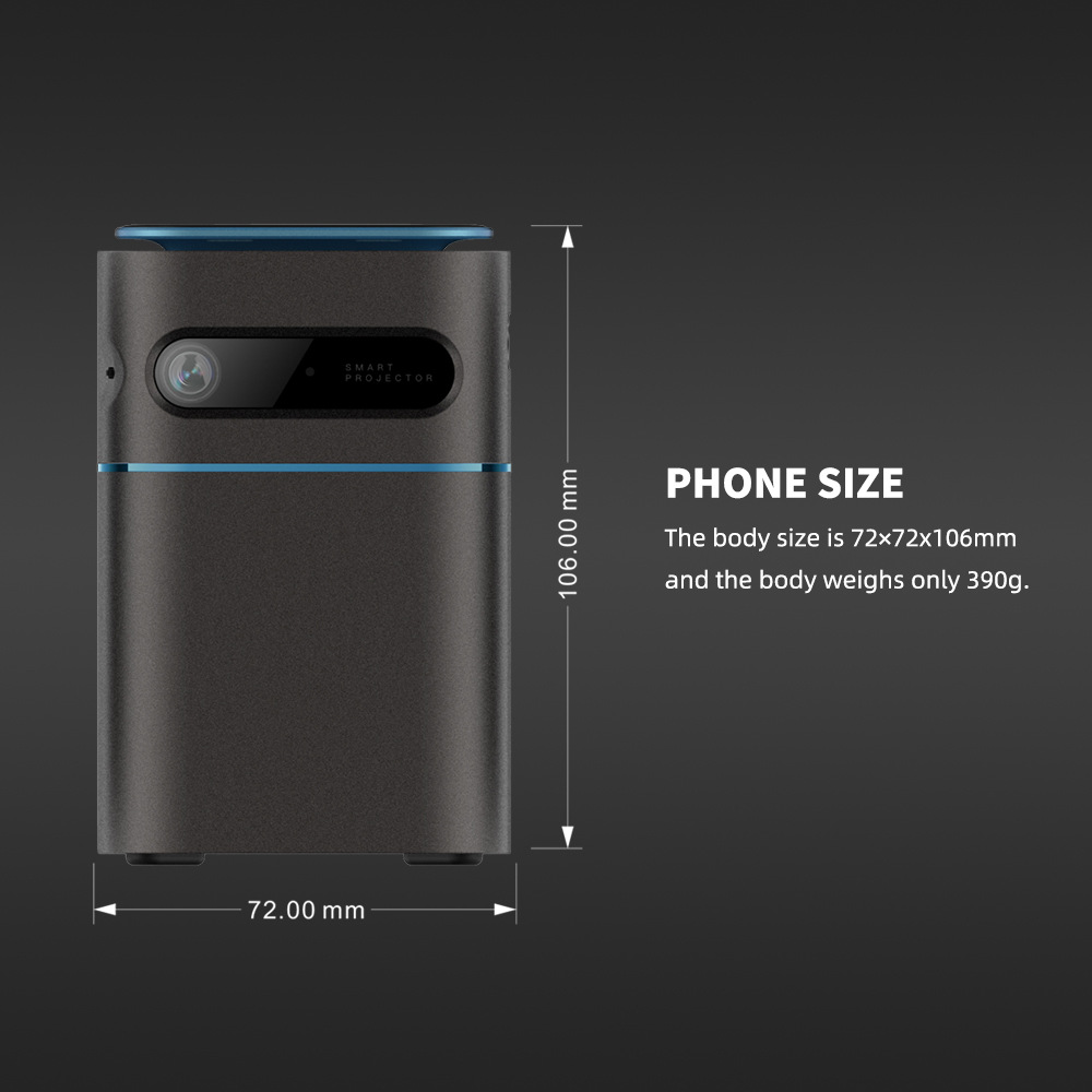 DLP proyector inteligente transfronteriza oficina dormitorio cine en casa con batería proyector Mini proyector portátil