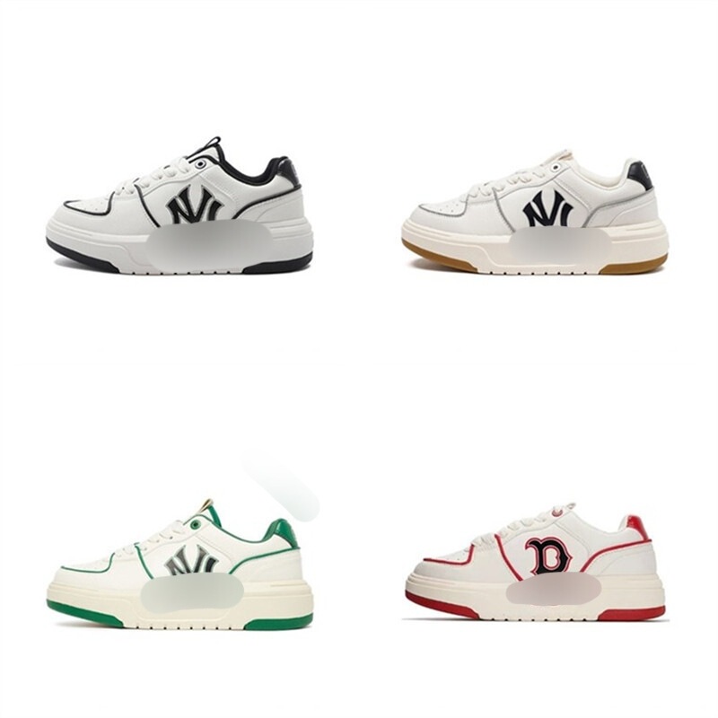 Pure original MLB college-style sneakers with vintage Yankees print, thick-soled, height-increasing casual sports shoes for wholesale Pure original MLB college-style sneakers with vintage Yankees print, thick-soled, height-increasing casual sports shoes for wholesale