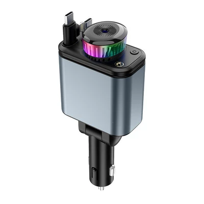 Cross-Border Aromatherapy Starry Sky Car Charger 180W Super Fast Charging Retractable Cable One-To-Three Cigarette Lighter Adapter (Mobil şarj cihazları) - 5-in-1