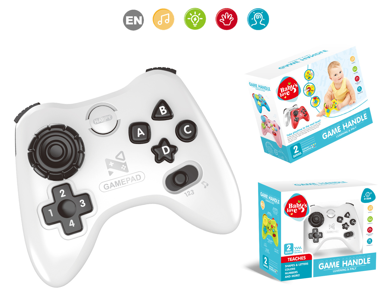 Transfronteriza nueva máquina de juego de simulación de dibujos animados mango español educación temprana máquina de aprendizaje educativo infantil niños juguetes de música