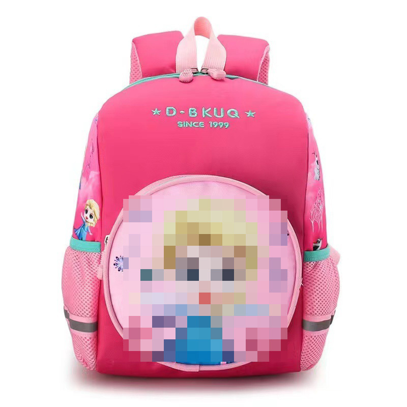 Mochila infantil bonita de dibujos animados de anime para guardería, mochila escolar ligera para bebés para reducir la carga, adecuada para clases grandes, medianas y pequeñas, exportación.