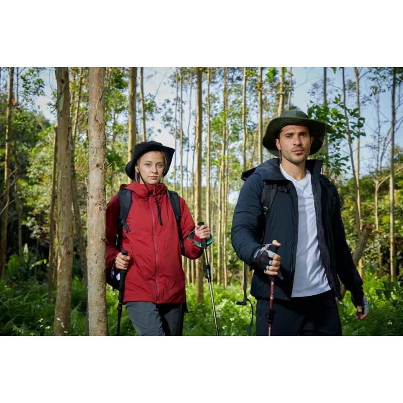 Billzi manufacturer's DuPont cotton jacket for men, made with Toray fabric, features elastic hooded design, anti-static, and is suitable for outdoor warmth