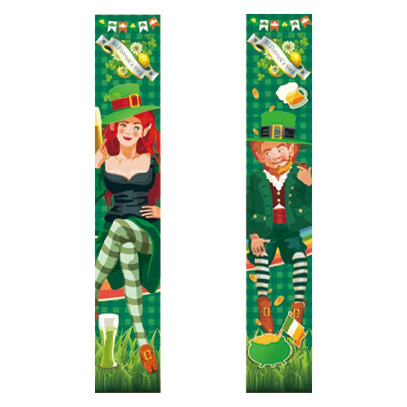 Nueva llegada del día de San Patricio pareado Festival irlandés decoraciones al aire libre interior impresión creativa bandera
