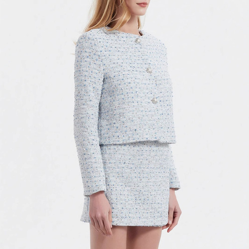 Clearance sale European and American style fashion texture set spring and autumn small fragrance wind suit coat + A word skirt pants 
