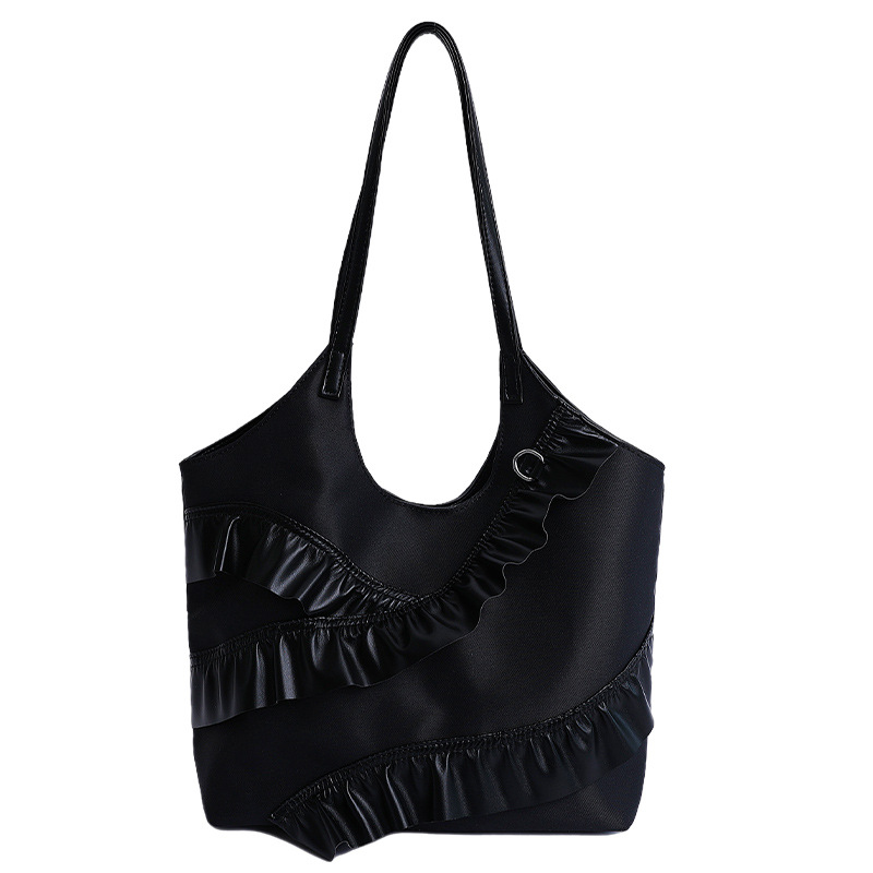 Versión coreana del bolso de nicho 2025 verano nuevo bolso femenino lindo bolso de encaje casual bolso de hombro de gran capacidad