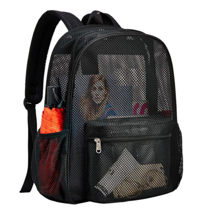 Spot Amazon nueva mochila de malla pesada para viajar deportes airbag mochila de playa logo fijo