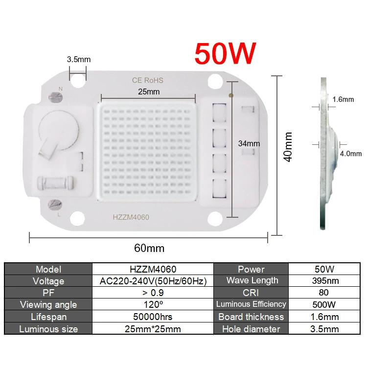 Line LED Lamp - источник света 50W на 120V и 220V, энергоэффективное и универсальное освещение