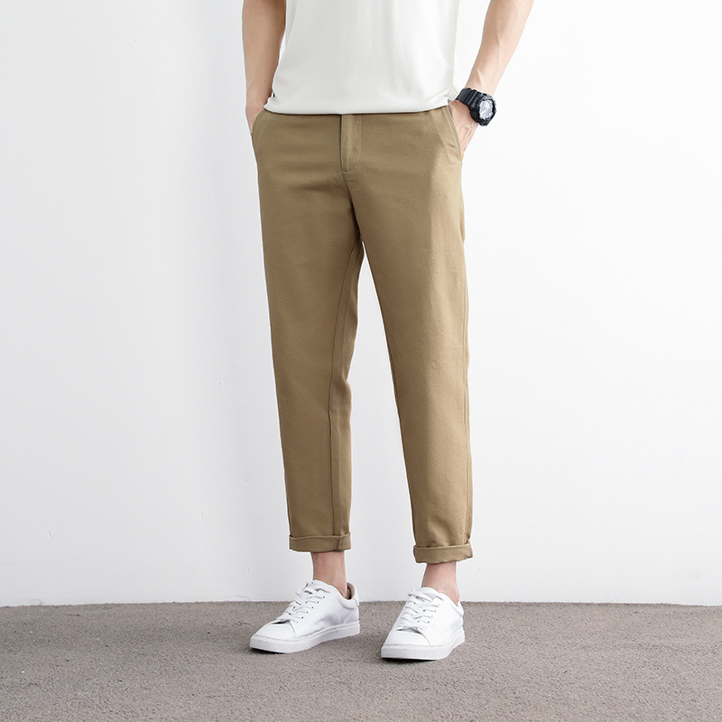 2024 Men's Casual Pants Western Pants Slim-fit Straight Four Seasons Men's Pants Business Long Pants Men's Spring and Autumn