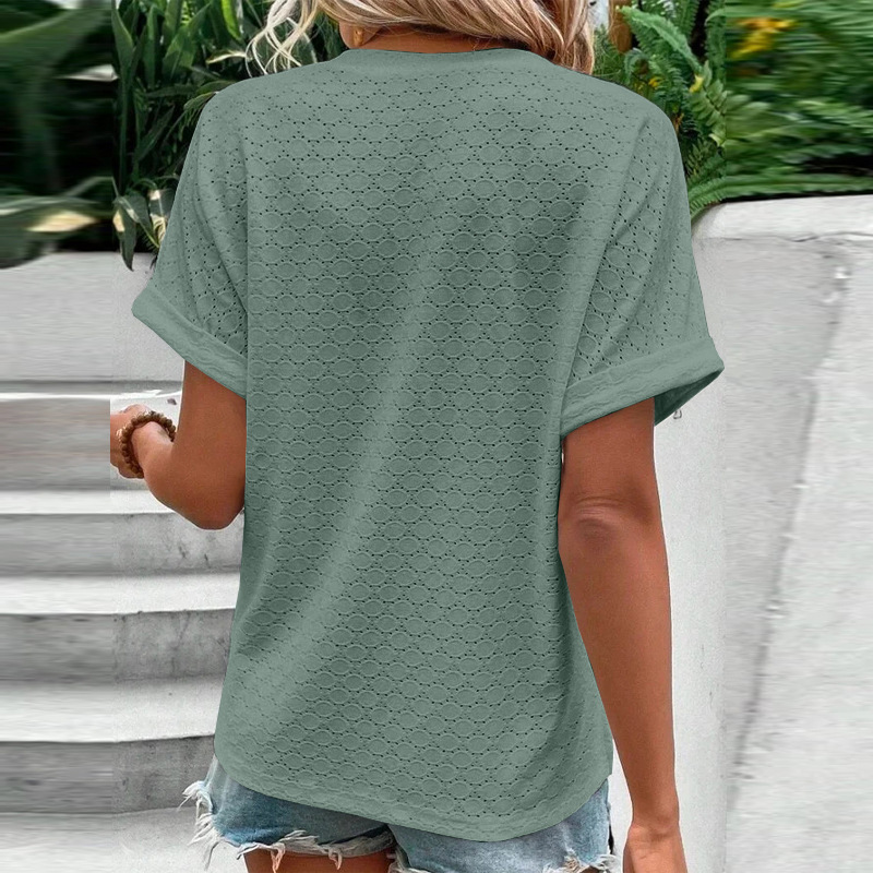 2026 Spring Summer European And American Cross-Border Independent Station New Women's Fashion Casual Solid Color_ecoleips.com
