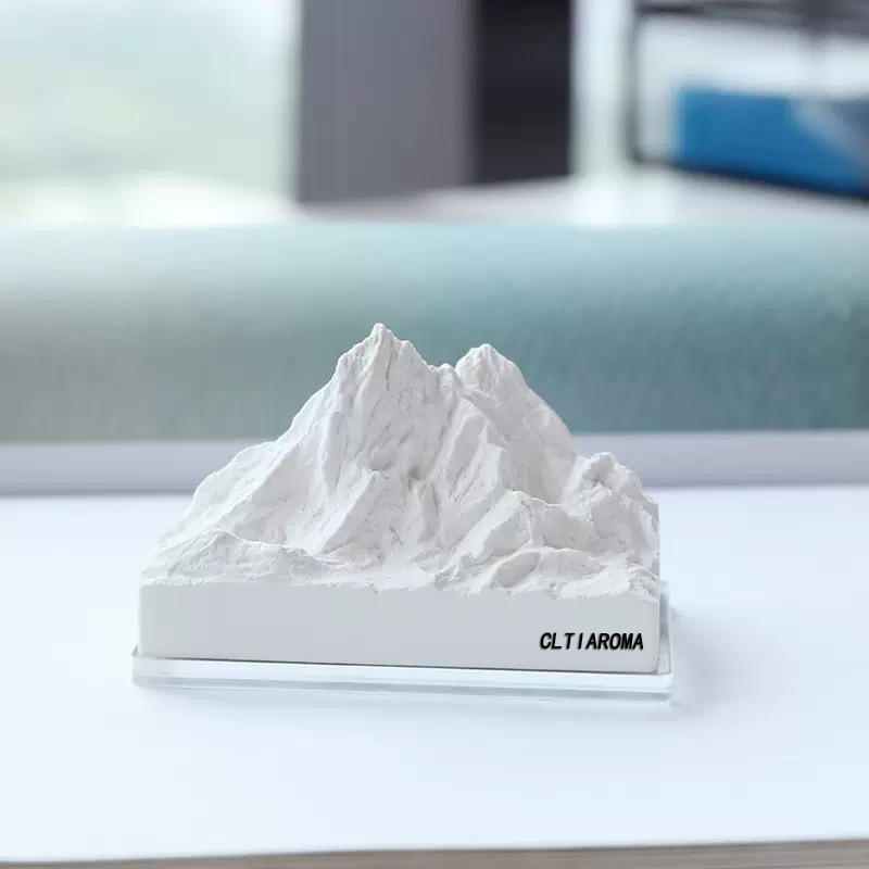 Alps Mountain Diffuser Stone Car Ornament, Plaster Craft Non-Fire Incense Home Desktop Decoration