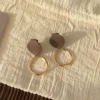 10 light coffee color irregular ear clip