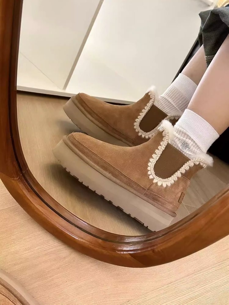 Stivali invernali da donna tutto in uno Stivali da neve Pan di Spagna Suole spesse Maggiore traspirabilità Scarpe casual_voghion.com