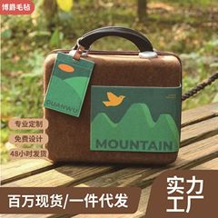 端午の節句の贈り物のスーツケース14インチの小型スーツケースのブランド活動のアイデアのギフトボックスはフェルトのスーツケースをカスタマイズします。