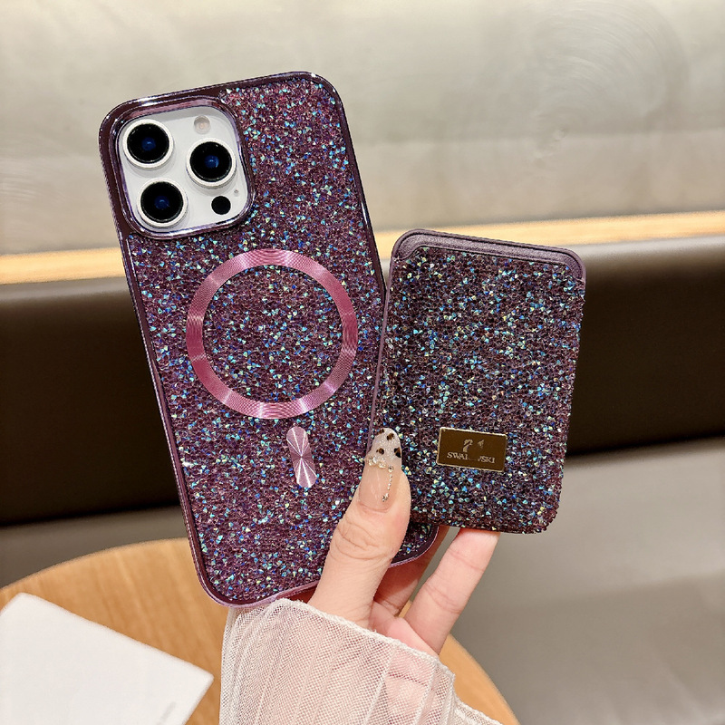 豪華な磁気吸水ドリルの高級感はiphone16 promaxメッキカードに適用されます。|undefined