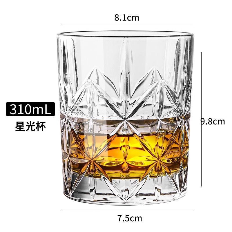 Vaso de whisky de cristal de copa de vino de estilo europeo copa de vidrio de copa de vino vino de copa de vino de bar fábrica