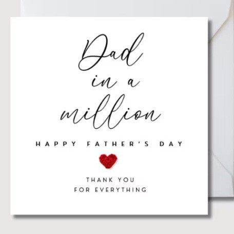 [완성품] 사랑에 감사하는 아버지의 날 축하 카드