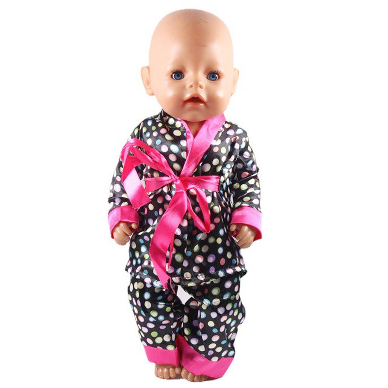 Cross-border hot sale 45CM doll clothes doll pajamas four-piece set 18-inch American Girl doll clothes