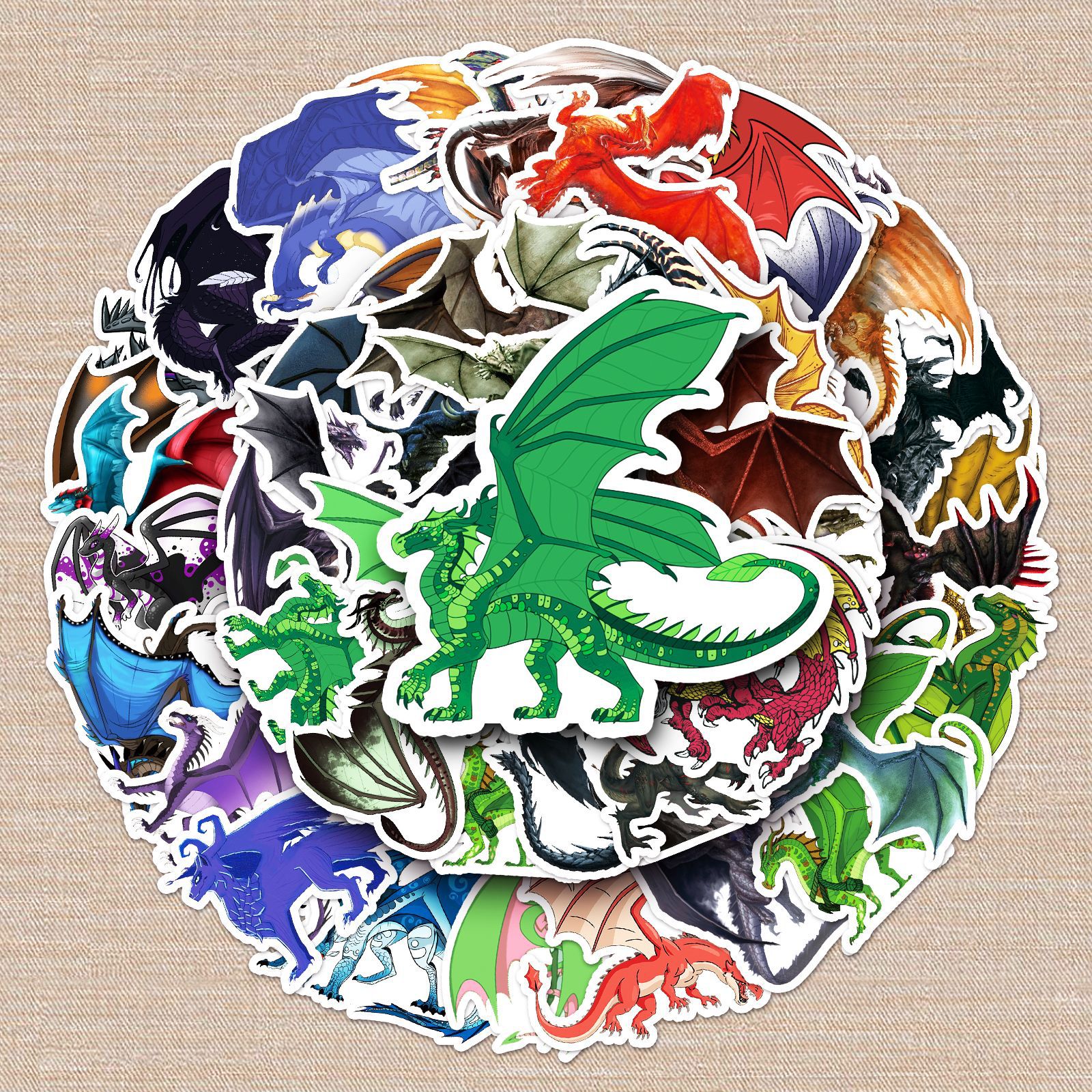 50 Zhang Long Graffiti Sticker Personality Cross-border Cool Creative DIY Skateboard Phone Case Luggage Sticker Waterproof