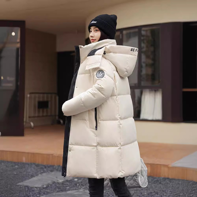 [in Stock] Bread-Style down Cotton Coat, Women's Winter Jacket, Mid-Length, Warm and Thick Cotton-Padded Coat
