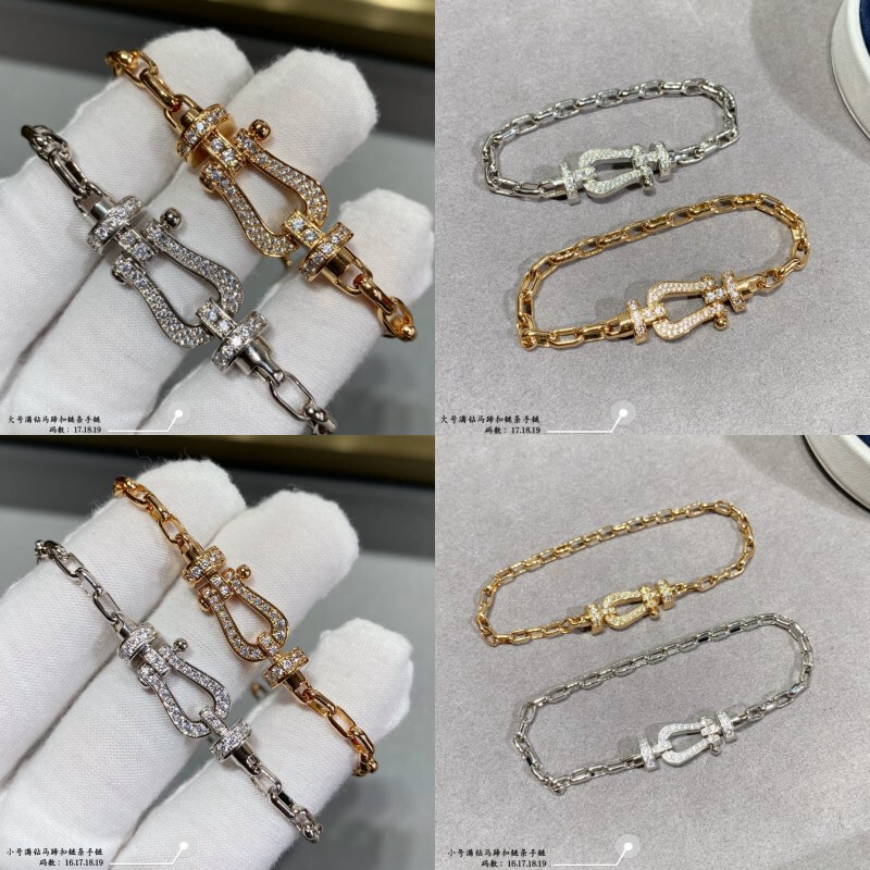 Seiko Cnc 18K Rose Gold Nautical U-Shaped Horseshoe Buckle Bracelet for Women, Exquisite Accessible Luxury Bestie Couple Bracelet for Men