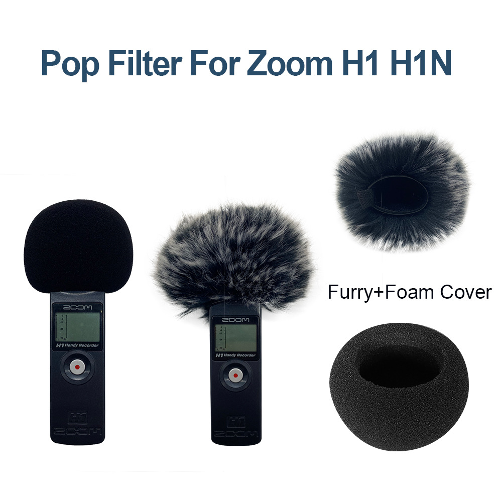 Suitable for Zoom H1H1N Interview Machine Windproof Microphone Cover H1 Windproof Sweater H1N Recorder Windproof Fur Cover