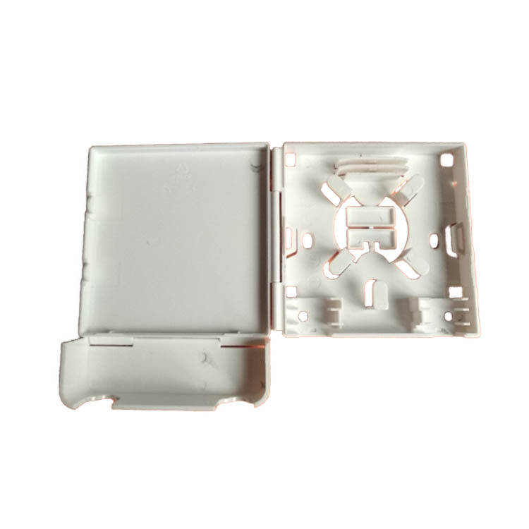 外贸热销款双口桌面盒带防尘盖光纤信息面板盒塑料终端盒壁挂式