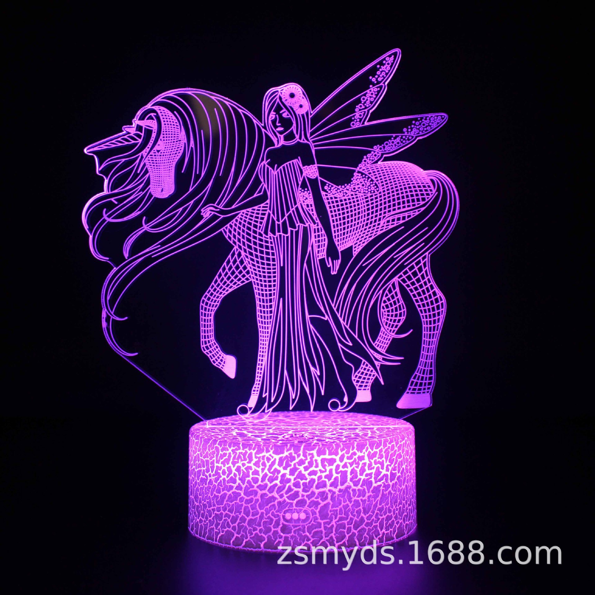 Comercio electrónico transfronterizo dedicado a la serie unicornio 3D lámpara de mesa LED lámpara de regalo creativo visual estéreo colorido luz de la noche