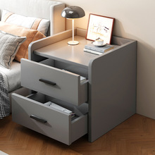 床头柜轻奢简约现代家用床边置物架储物柜小型卧室出租房收纳柜H&