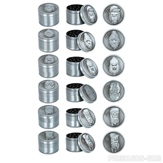 Honeypuff 4层 40mm金属研磨器 小号锌合金磨烟器Grinder 混批